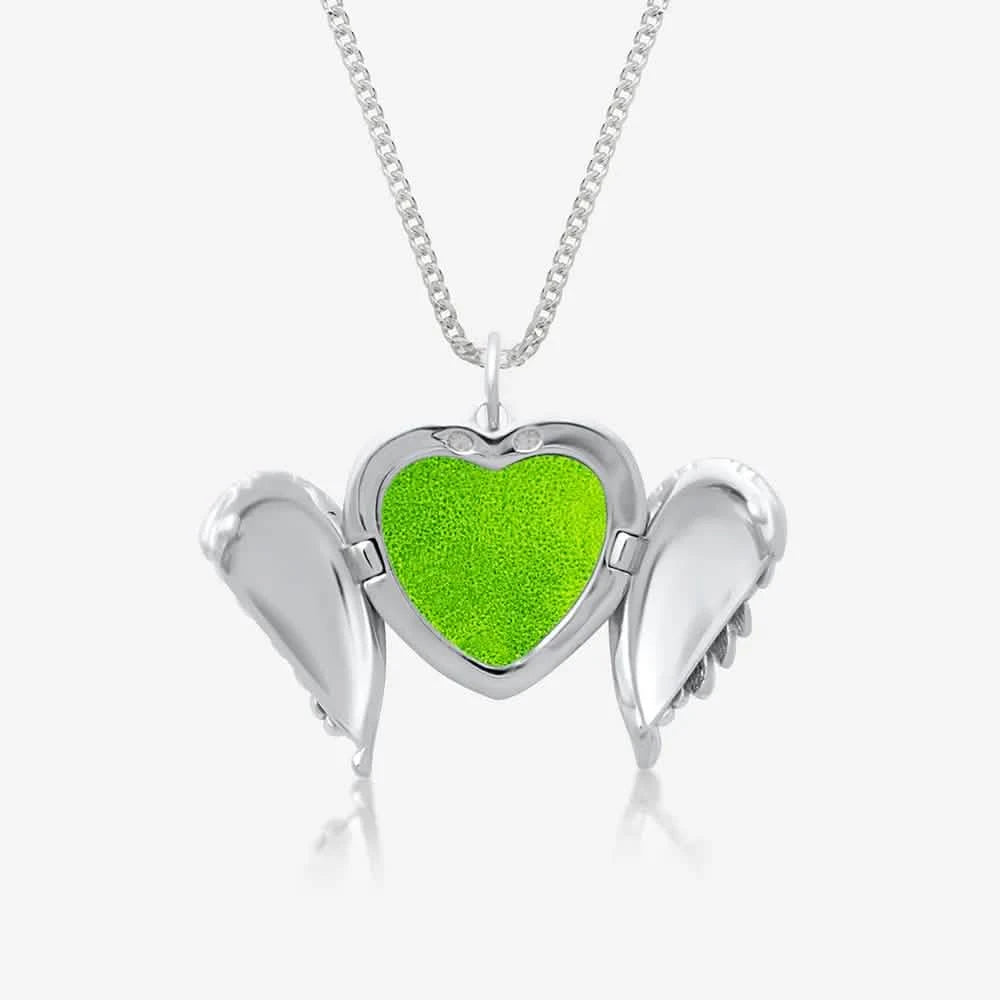 Angel Wings Ashes Locket | Ashes Necklace | Featherlings UK