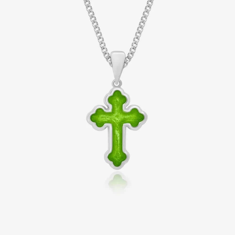 Small Cross Ashes Necklace | Ashes Pendant | Featherlings UK