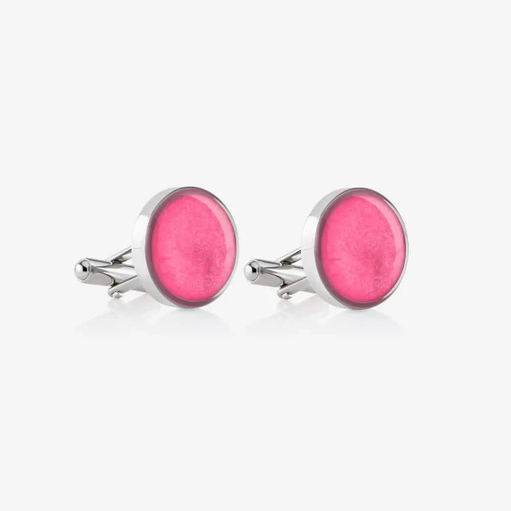 Ashes Memorial Cufflinks (Round) | Ashes Cufflinks | Featherlings UK