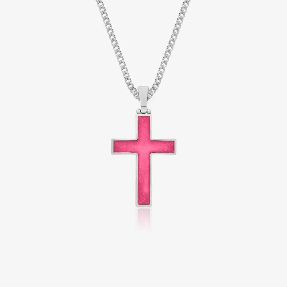 Cross Ashes Necklace | Ashes Pendant | Featherlings UK