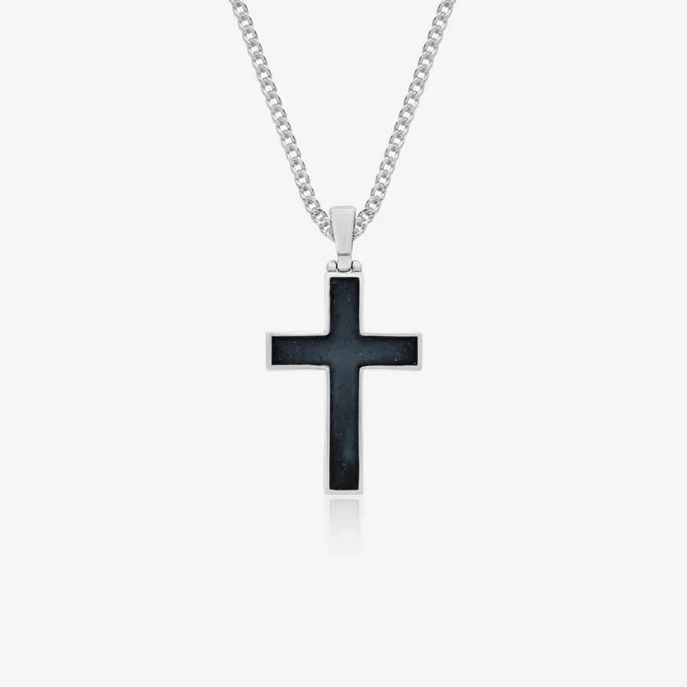 Cross Ashes Necklace | Ashes Pendant | Featherlings UK
