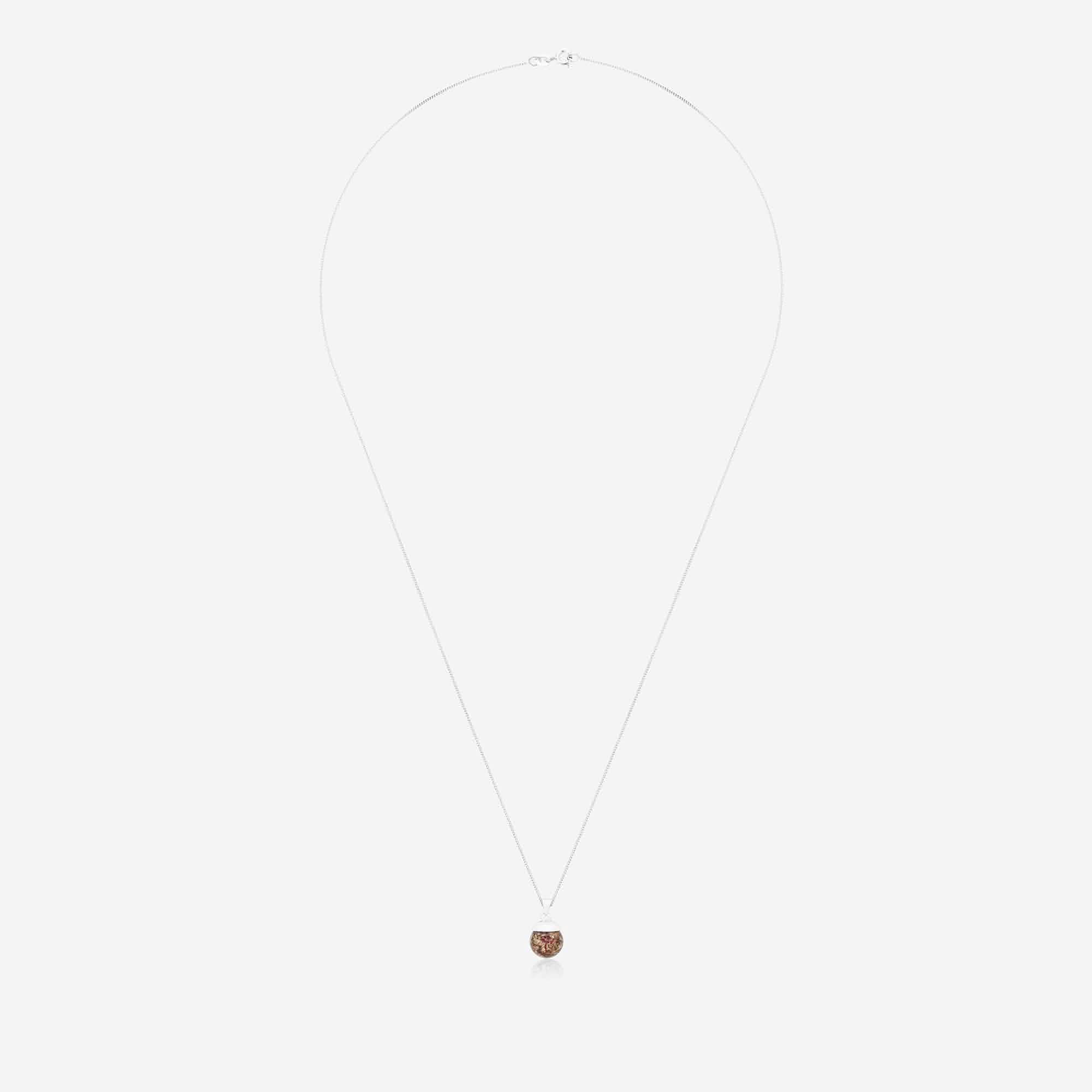 Flower Ball Necklace | Dried Flower Jewellery | Featherlings UK