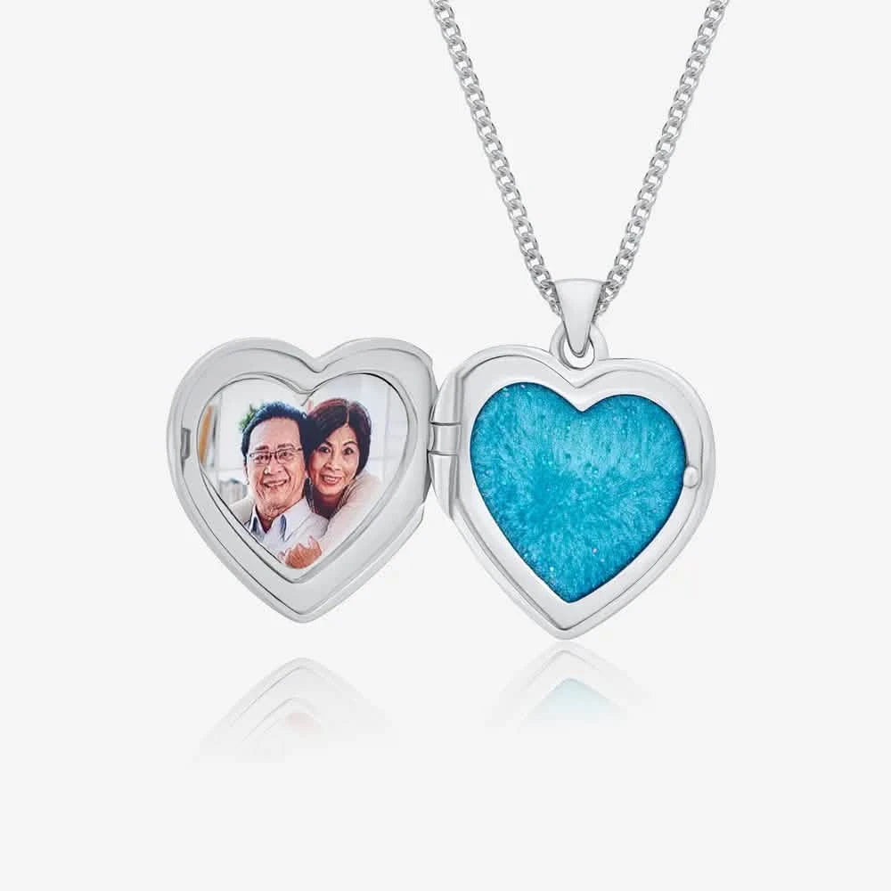 Heart Photo Ashes Locket | Ashes Necklace | Featherlings UK