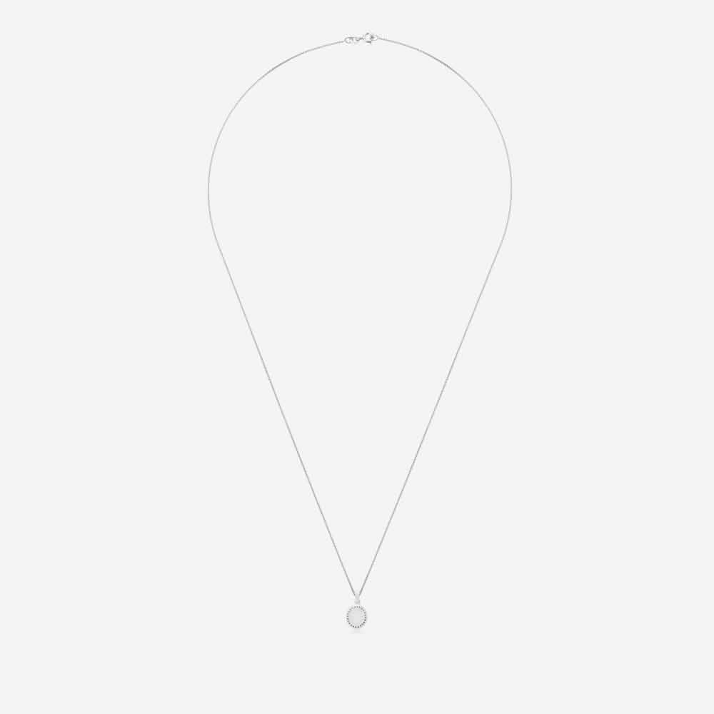 Oval Crystal Breast Milk Necklace | Breast Milk Necklace | Featherlings UK