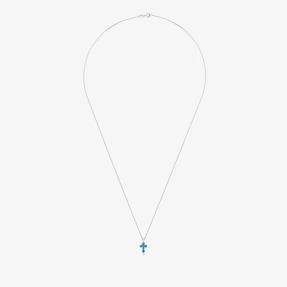 Small Cross Ashes Necklace | Ashes Pendant | Featherlings UK