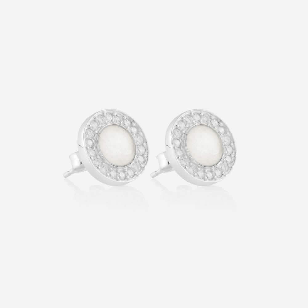 Zirconia Stud Breast Milk Earrings | Breast Milk Earring | Featherlings UK