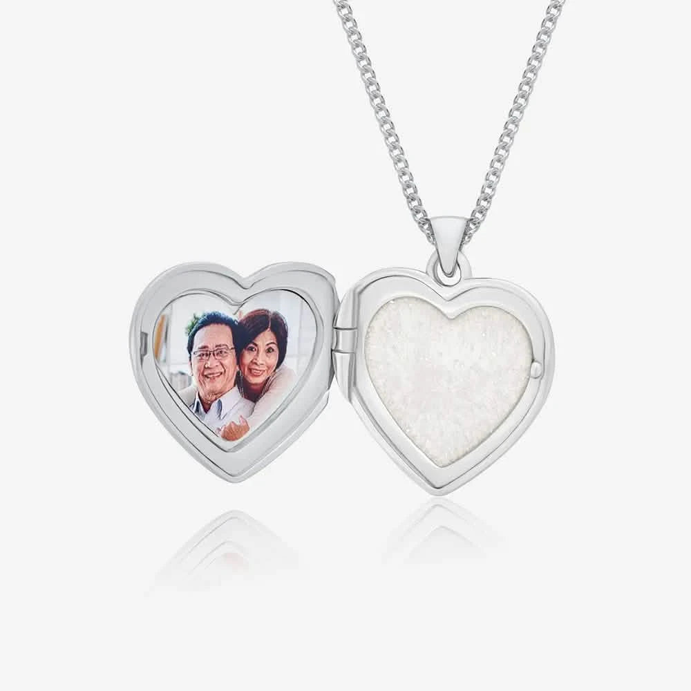 Heart Photo Ashes Locket | Ashes Necklace | Featherlings UK