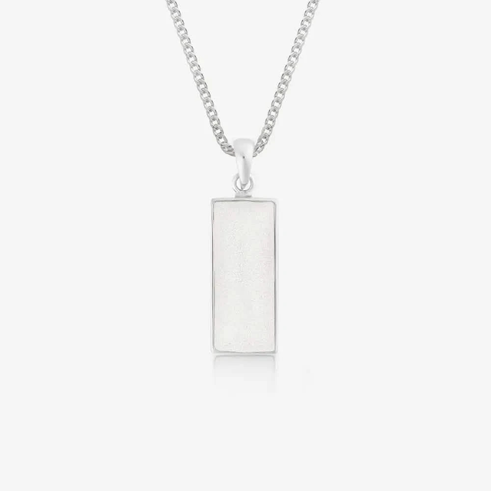 Rectangle Ashes Necklace | Ashes Pendant | Featherlings UK