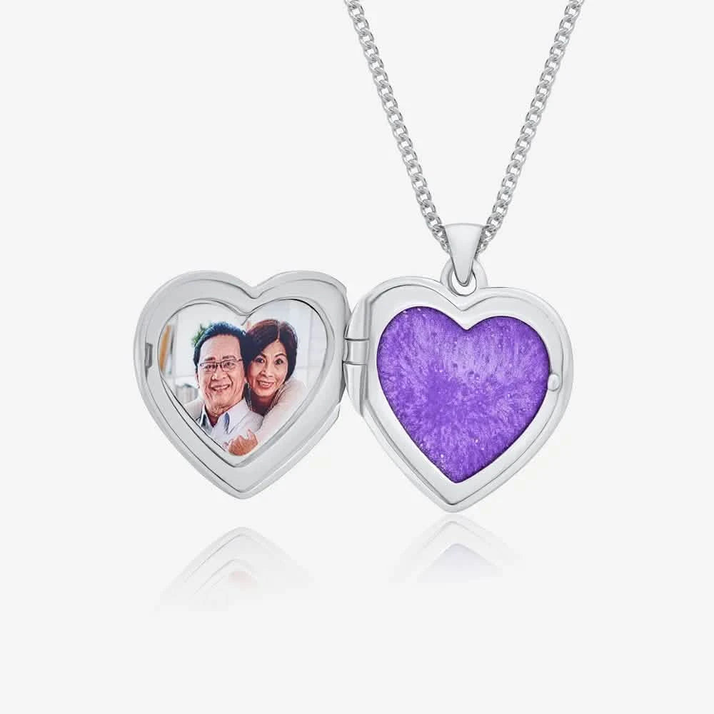 Heart Photo Ashes Locket | Ashes Necklace | Featherlings UK