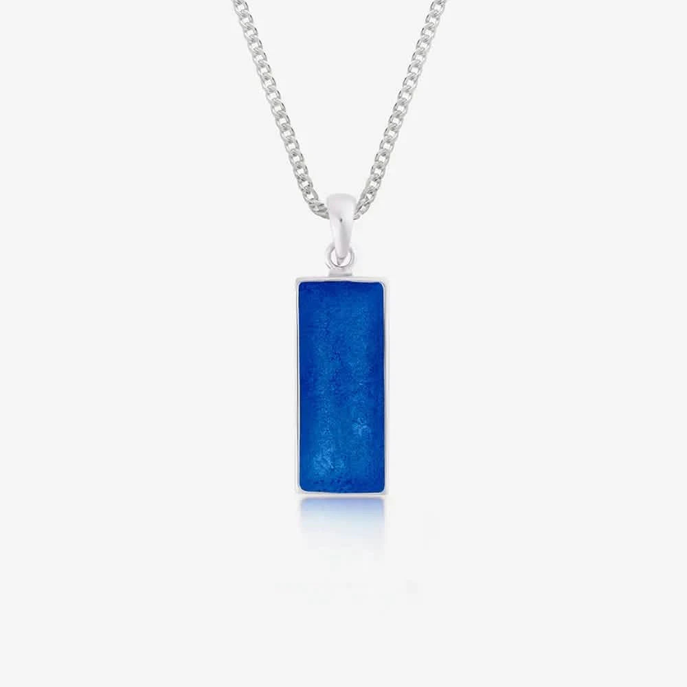 Rectangle Ashes Necklace | Ashes Pendant | Featherlings UK