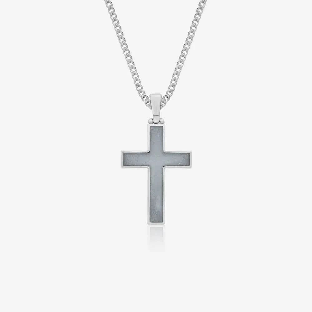 Cross Ashes Necklace | Ashes Pendant | Featherlings UK