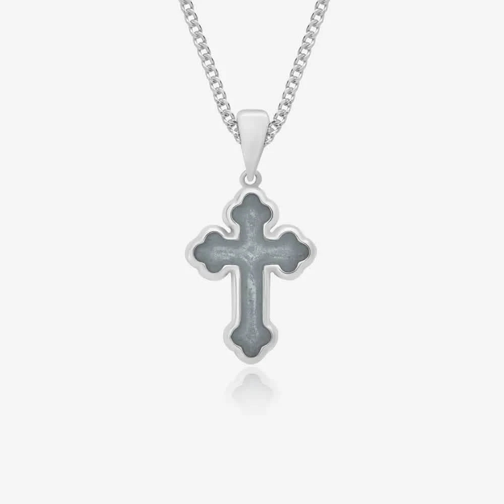 Small Cross Ashes Necklace | Ashes Pendant | Featherlings UK