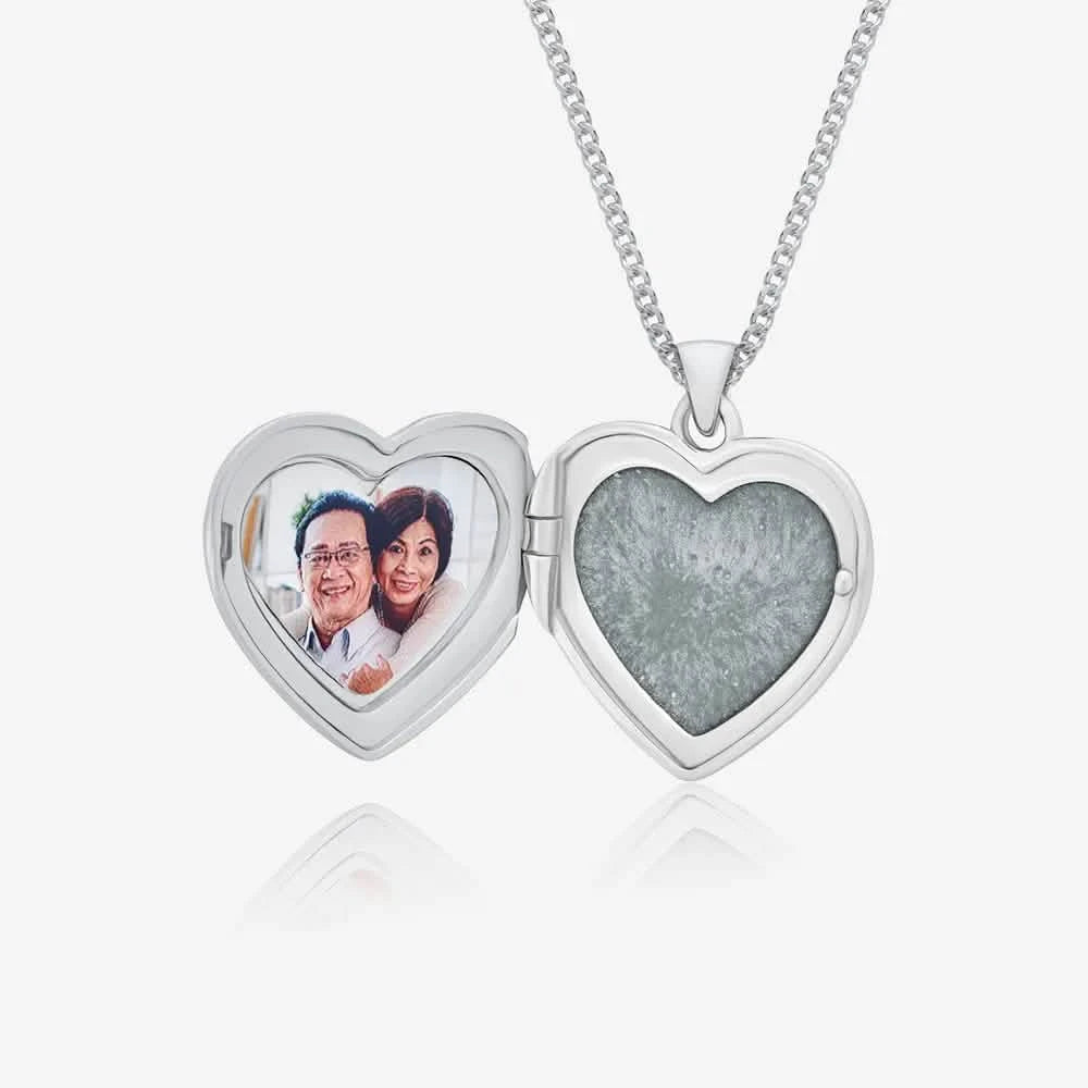 Heart Photo Ashes Locket | Ashes Necklace | Featherlings UK