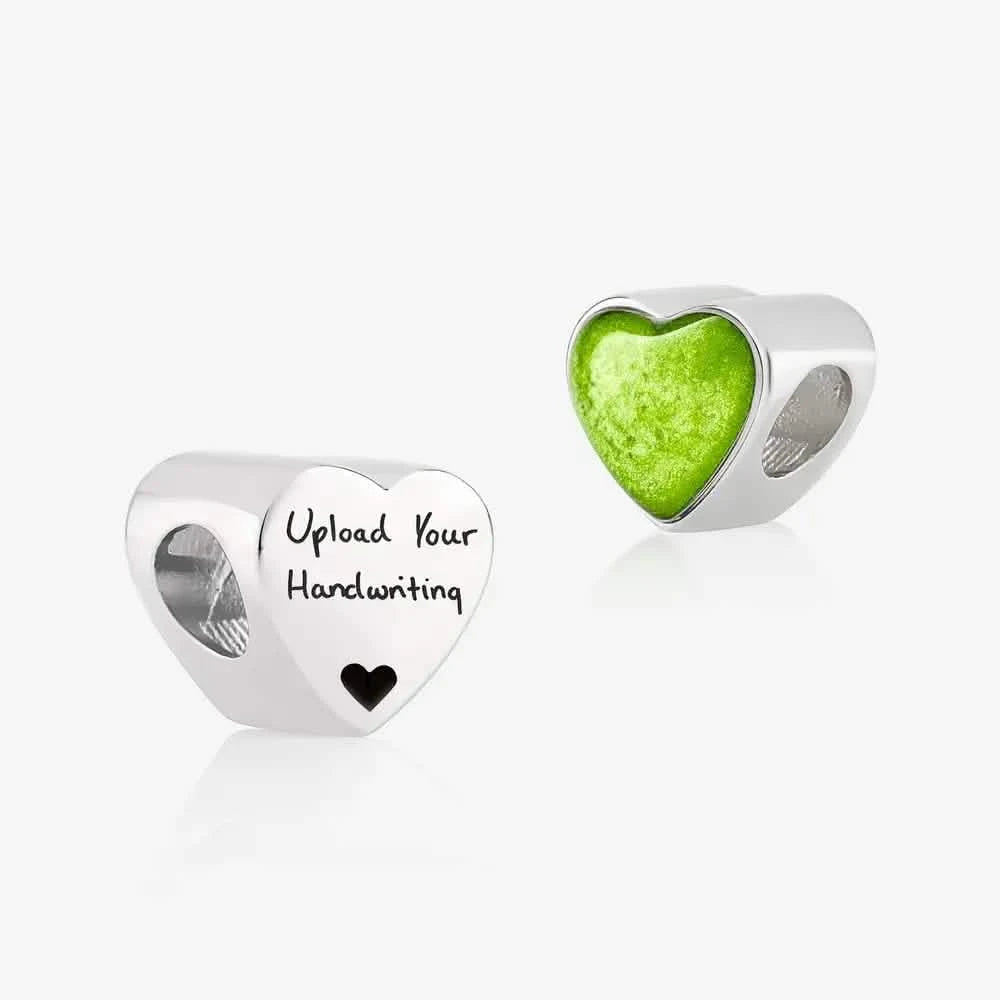 Handwriting Ashes Heart Charm | Ashes Charms | Featherlings UK