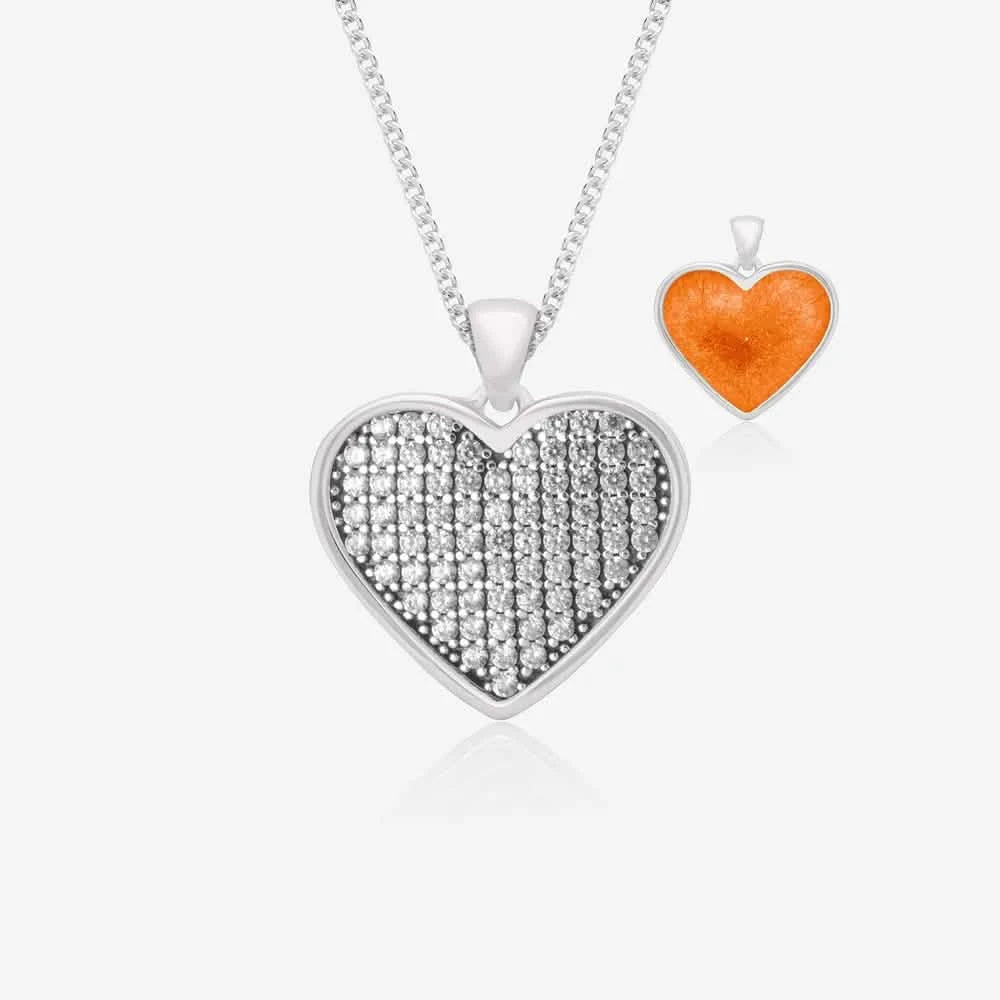 Crystal Ashes Necklace | Ashes Pendant | Featherlings UK