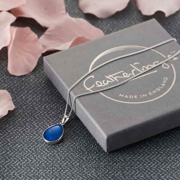 Tear Drop Ashes Necklace | Ashes Pendant | Featherlings UK