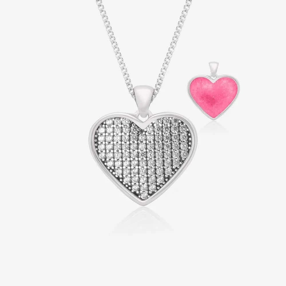 Crystal Ashes Necklace | Ashes Pendant | Featherlings UK