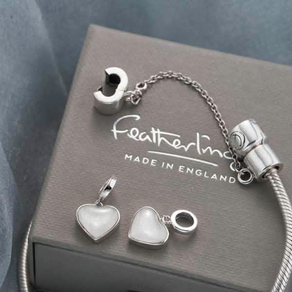 Heart Dangle Breast Milk Charm | Breast Milk Charm | Featherlings UK