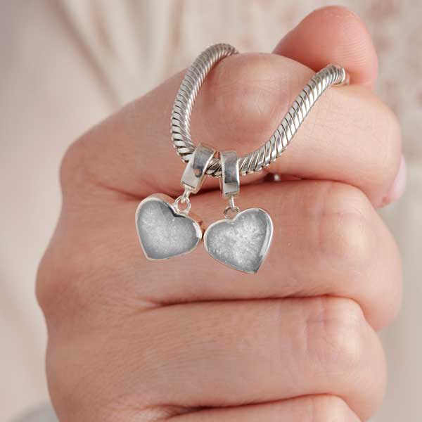 Heart Dangle Breast Milk Charm | Breast Milk Charm | Featherlings UK