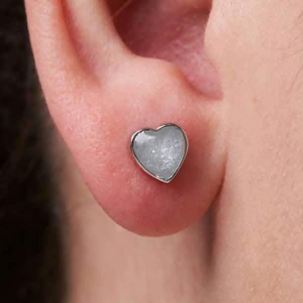 Heart Stud Breast Milk Earrings | Breast Milk Earrings | Featherlings UK