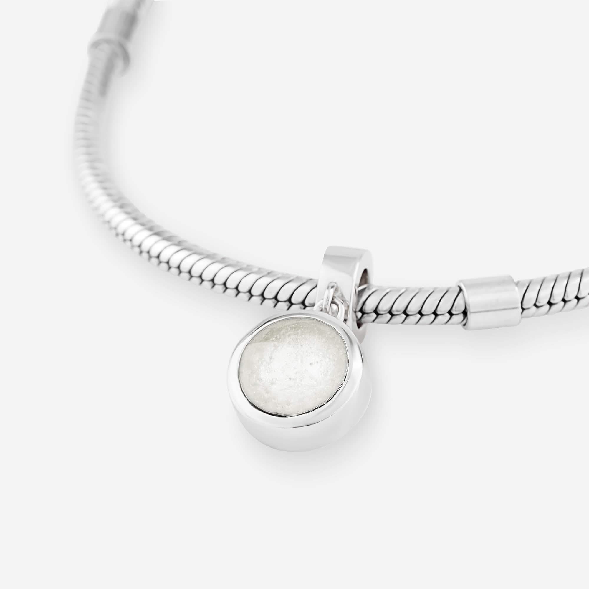 Round Dangle Breast Milk Charm | Breast Milk Charm | Featherlings UK