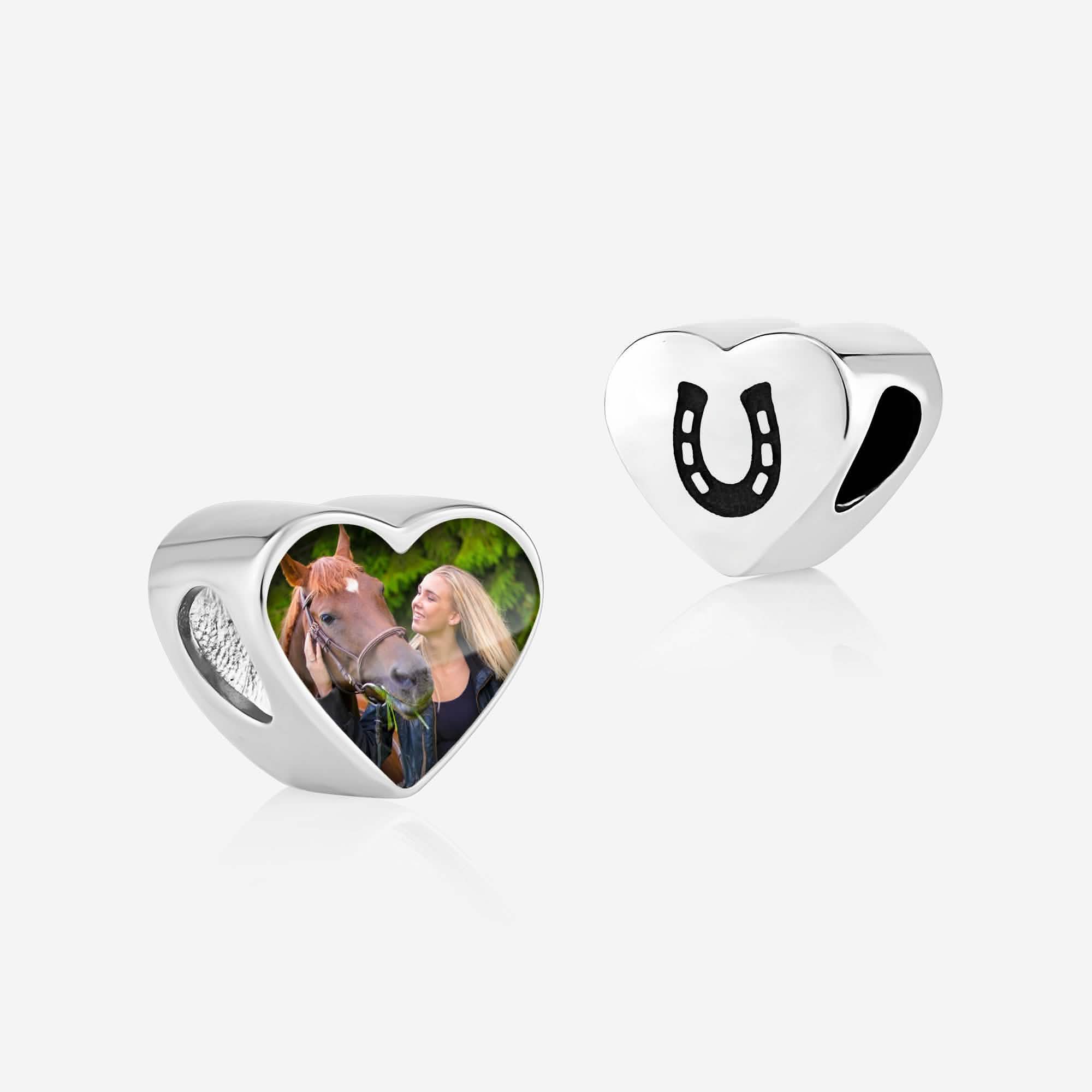Horse Shoe Photo Charm