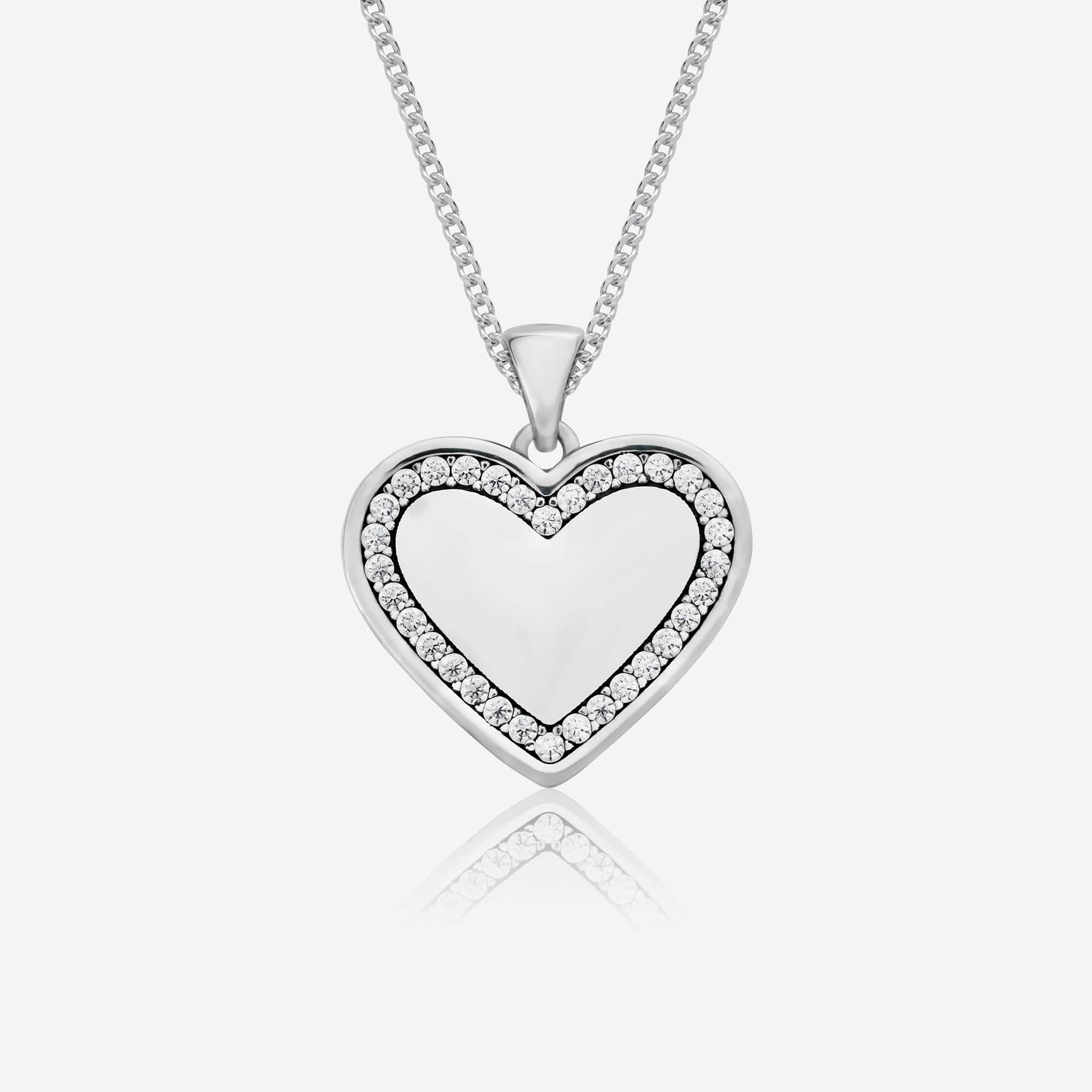 Heart Name Necklace | Handwriting | Featherlings UK