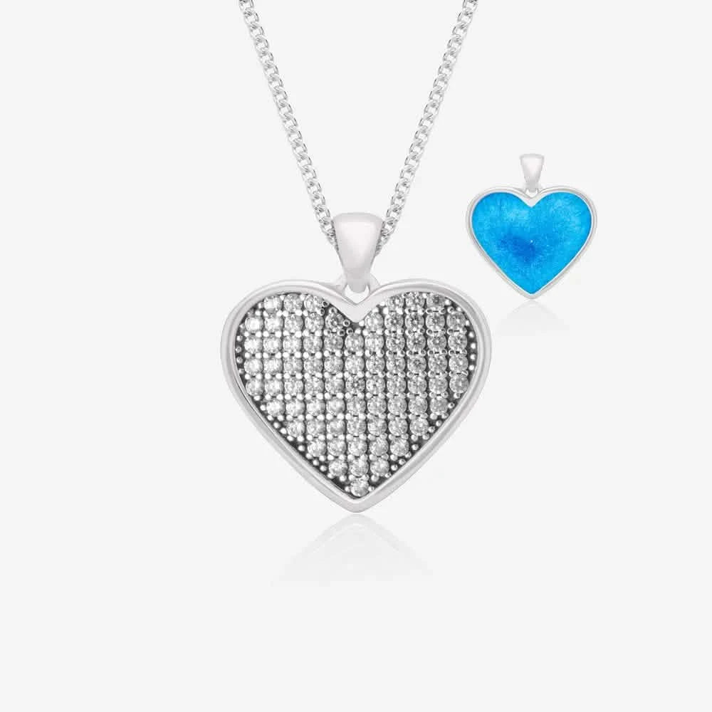 Crystal Ashes Necklace | Ashes Pendant | Featherlings UK