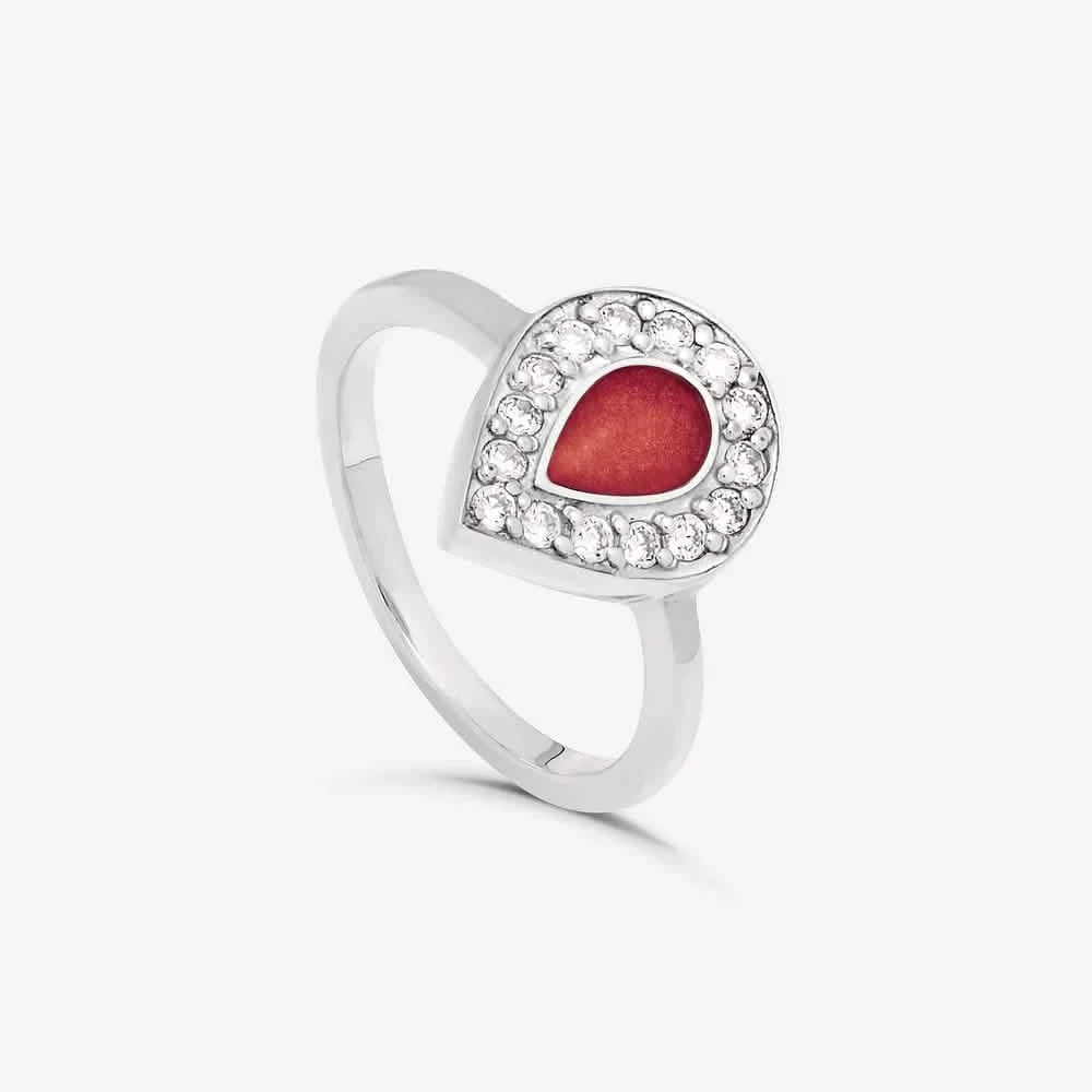Crystal Tear Ashes Ring | Ashes Rings | Featherlings UK