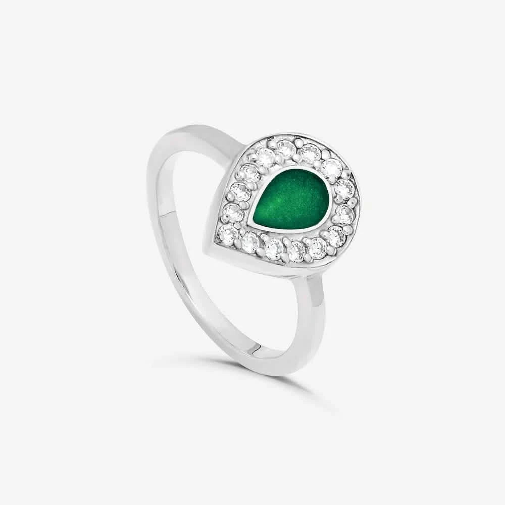 Crystal Tear Ashes Ring | Ashes Rings | Featherlings UK
