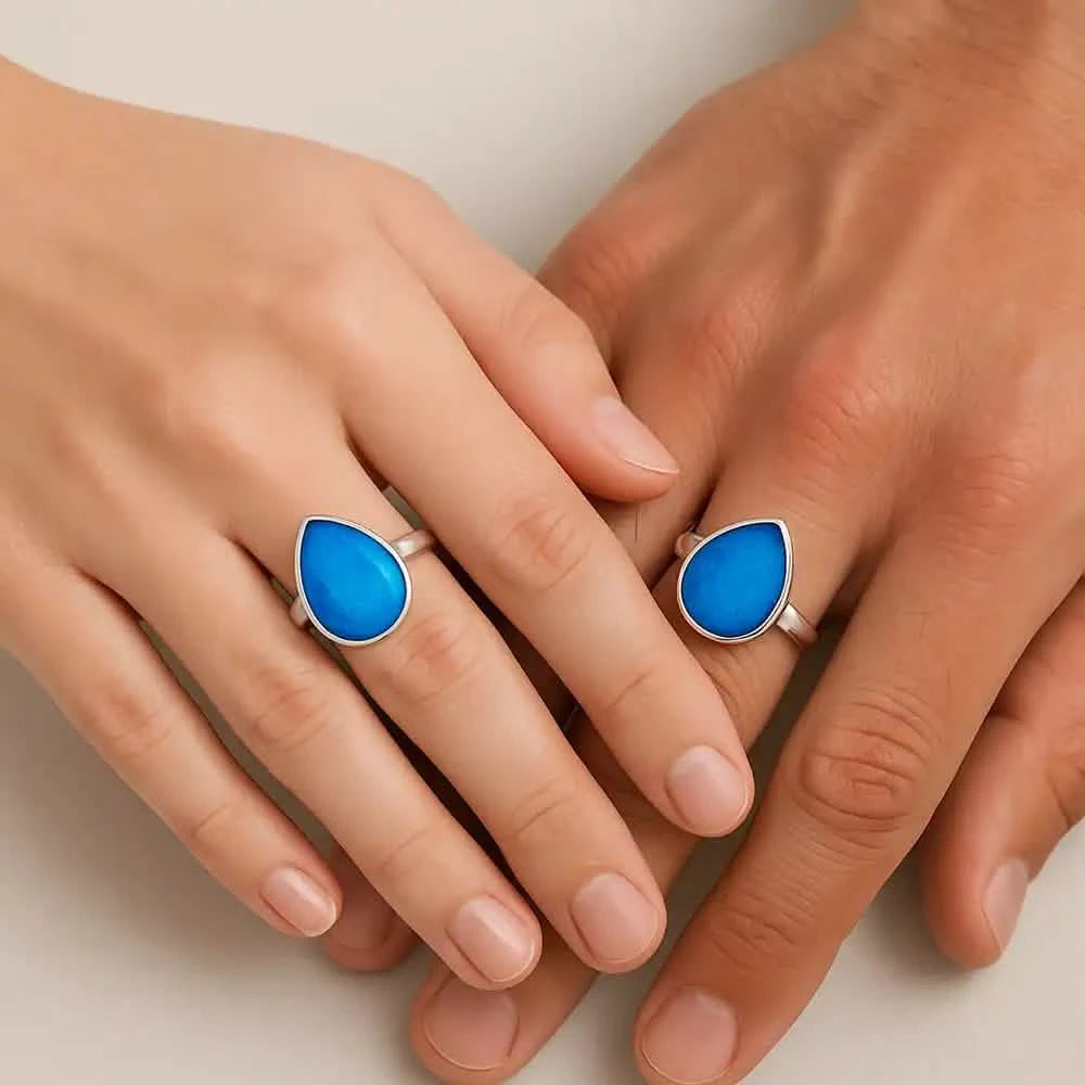 Tear Drop Ashes Ring | Ashes Rings | Featherlings UK