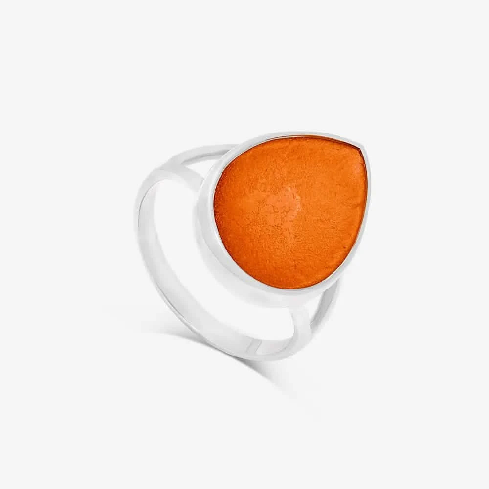 Tear Drop Ashes Ring | Ashes Rings | Featherlings UK