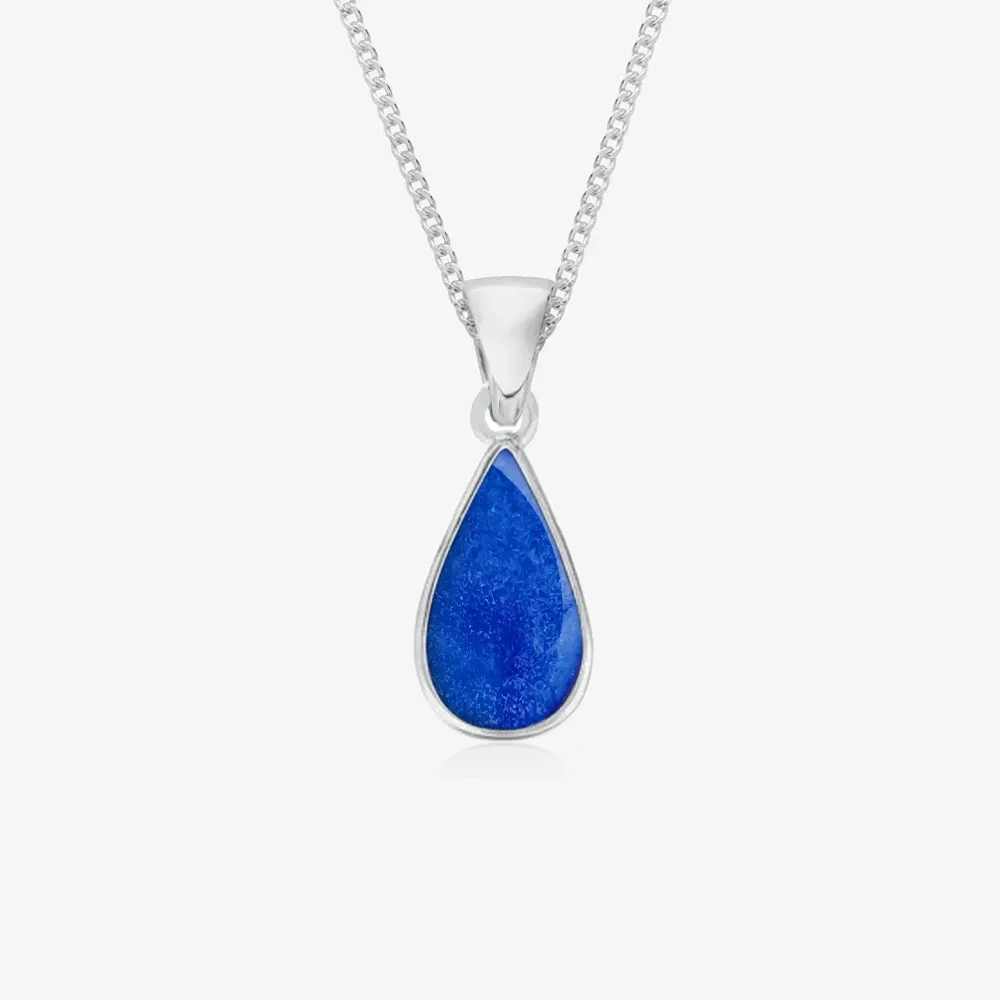 Tear Drop Ashes Necklace | Ashes Pendant | Featherlings UK