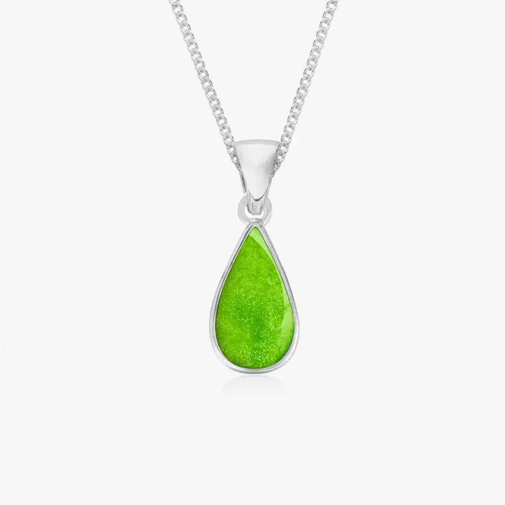Tear Drop Ashes Necklace | Ashes Pendant | Featherlings UK