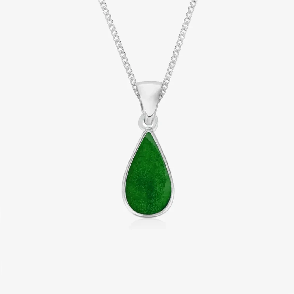 Tear Drop Ashes Necklace | Ashes Pendant | Featherlings UK