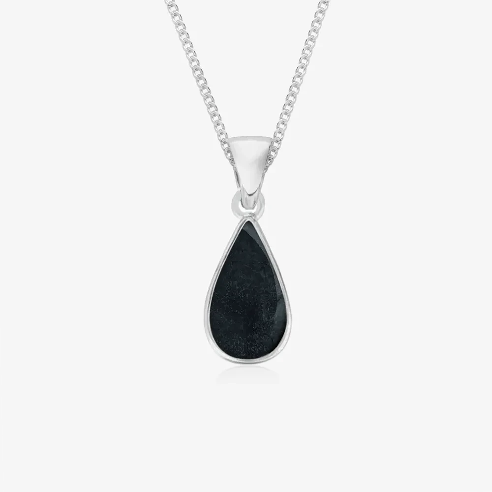 Tear Drop Ashes Necklace | Ashes Pendant | Featherlings UK