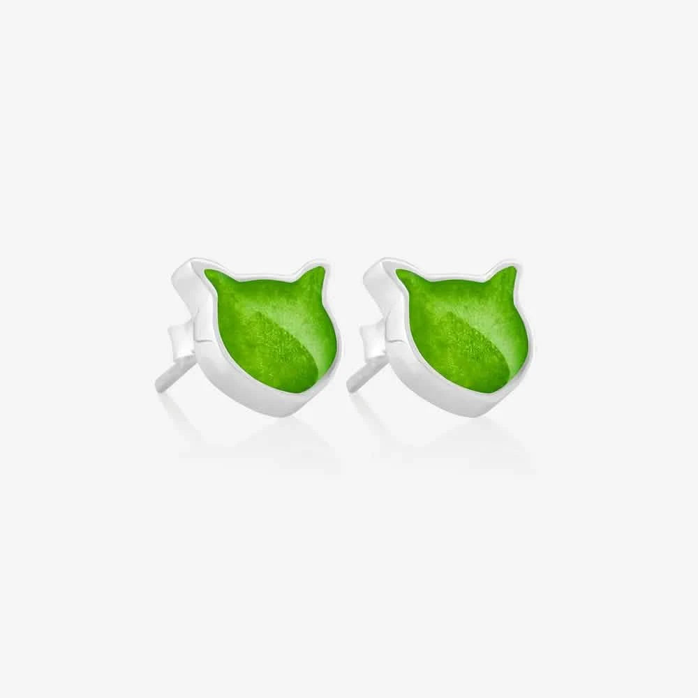 Cat Ashes or Fur Earrings | Ashes Earrings | Featherlings UK