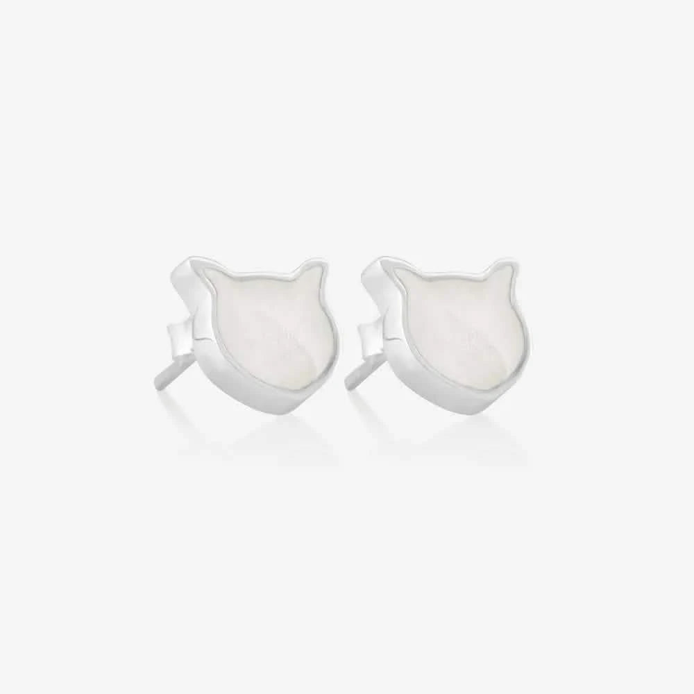 Cat Ashes or Fur Earrings | Ashes Earrings | Featherlings UK