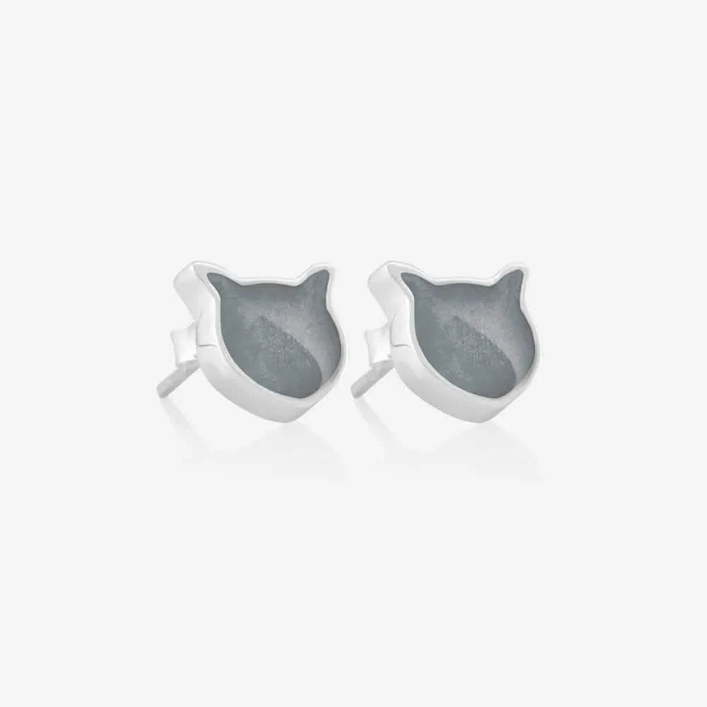 Cat Ashes or Fur Earrings | Ashes Earrings | Featherlings UK