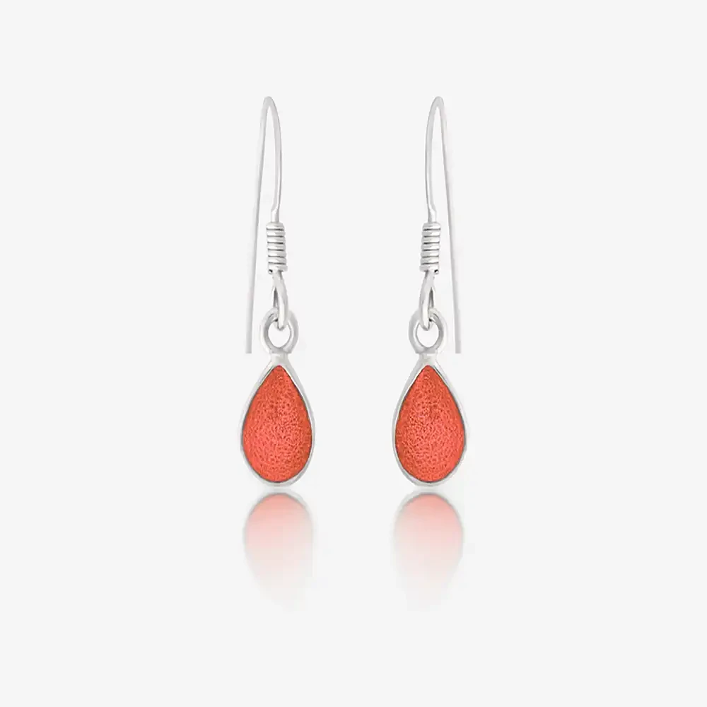Tear Drop Ashes Earrings | Ashes Charms | Featherlings UK
