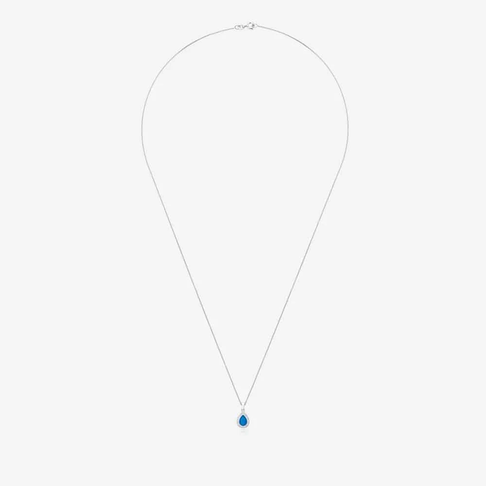 Crystal Drop Ashes Necklace | Ashes Pendant | Featherlings UK