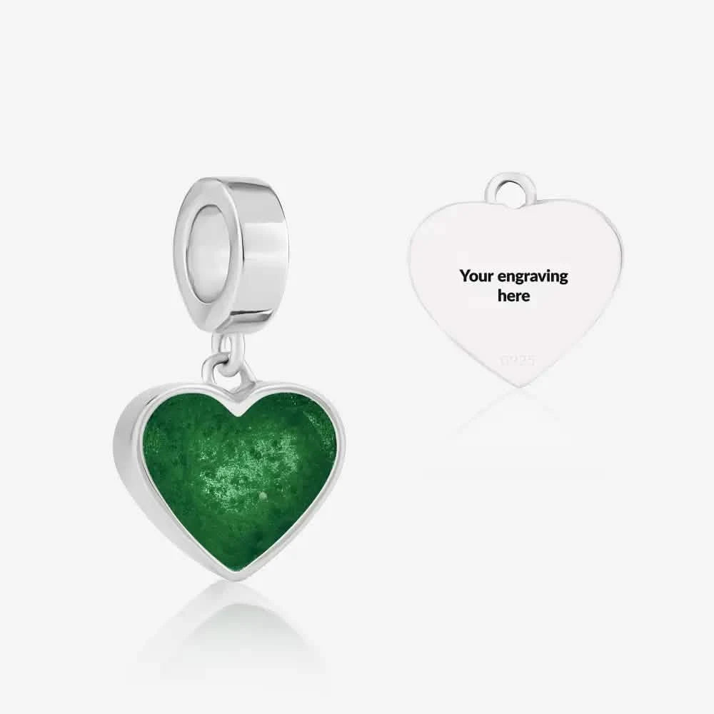 Heart Dangle Ashes Charm | Ashes Charms | Featherlings UK