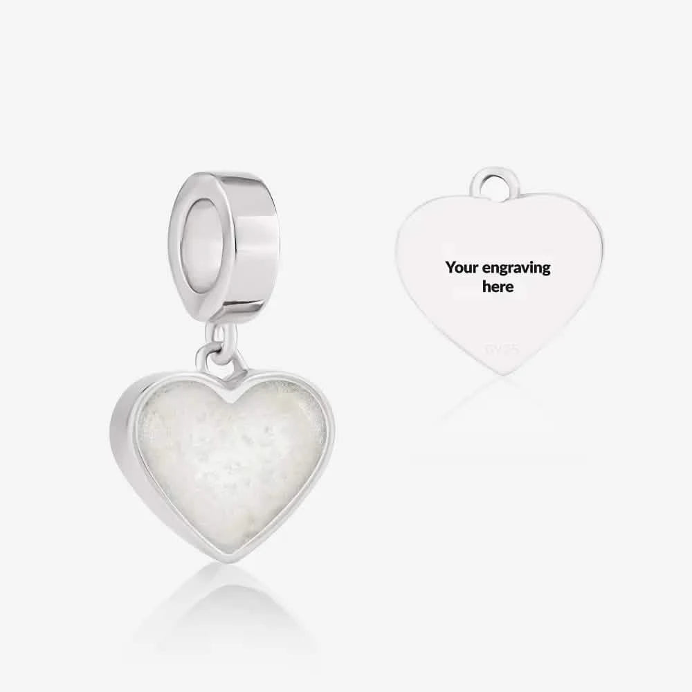 Heart Dangle Ashes Charm | Ashes Charms | Featherlings UK