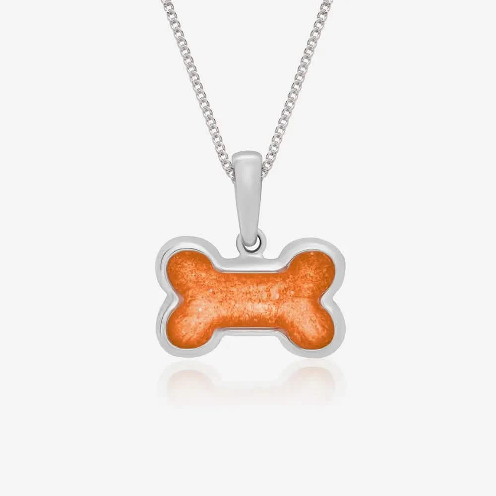 Dog Bone Ashes Necklace | Ashes Pendant | Featherlings UK