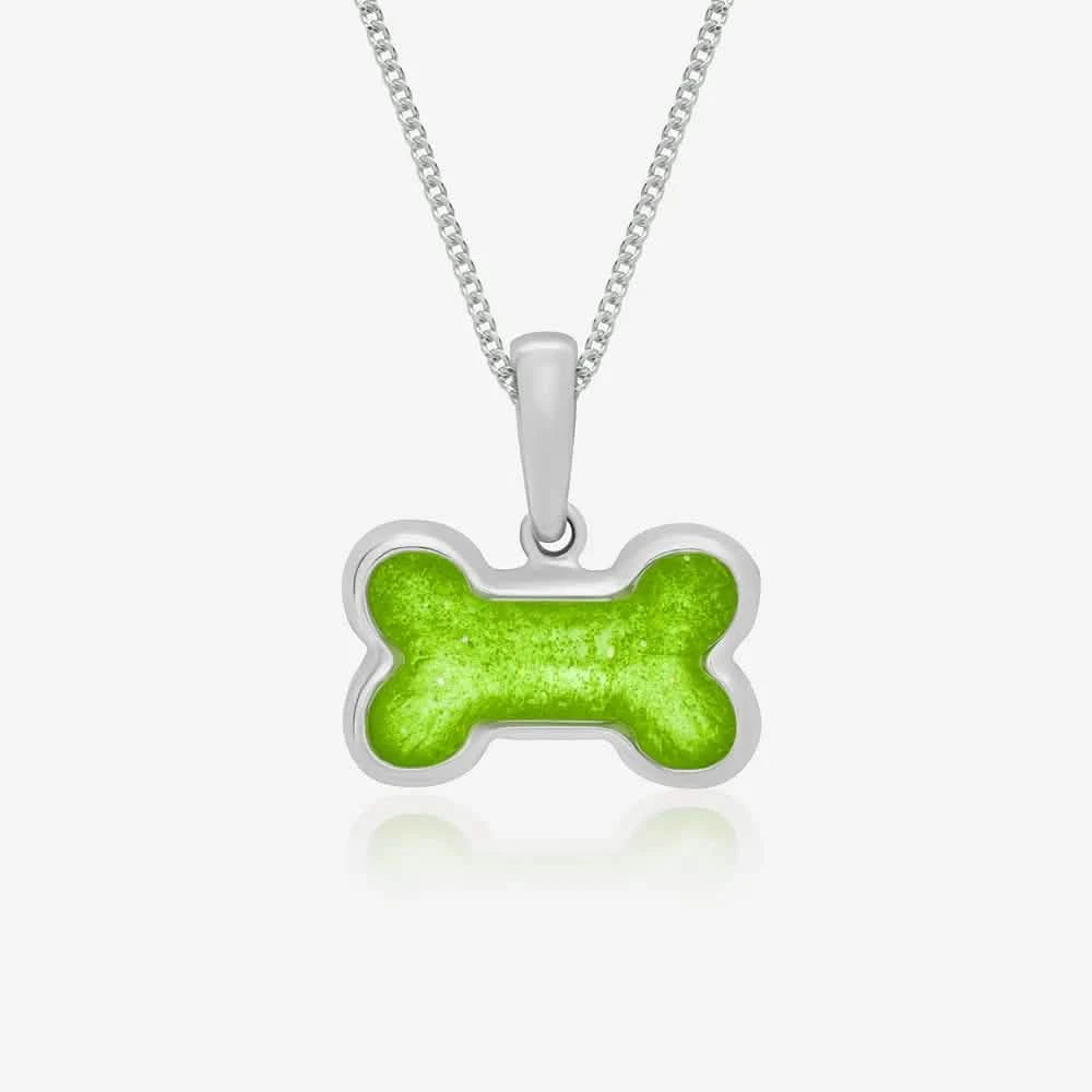 Dog Bone Ashes Necklace | Ashes Pendant | Featherlings UK