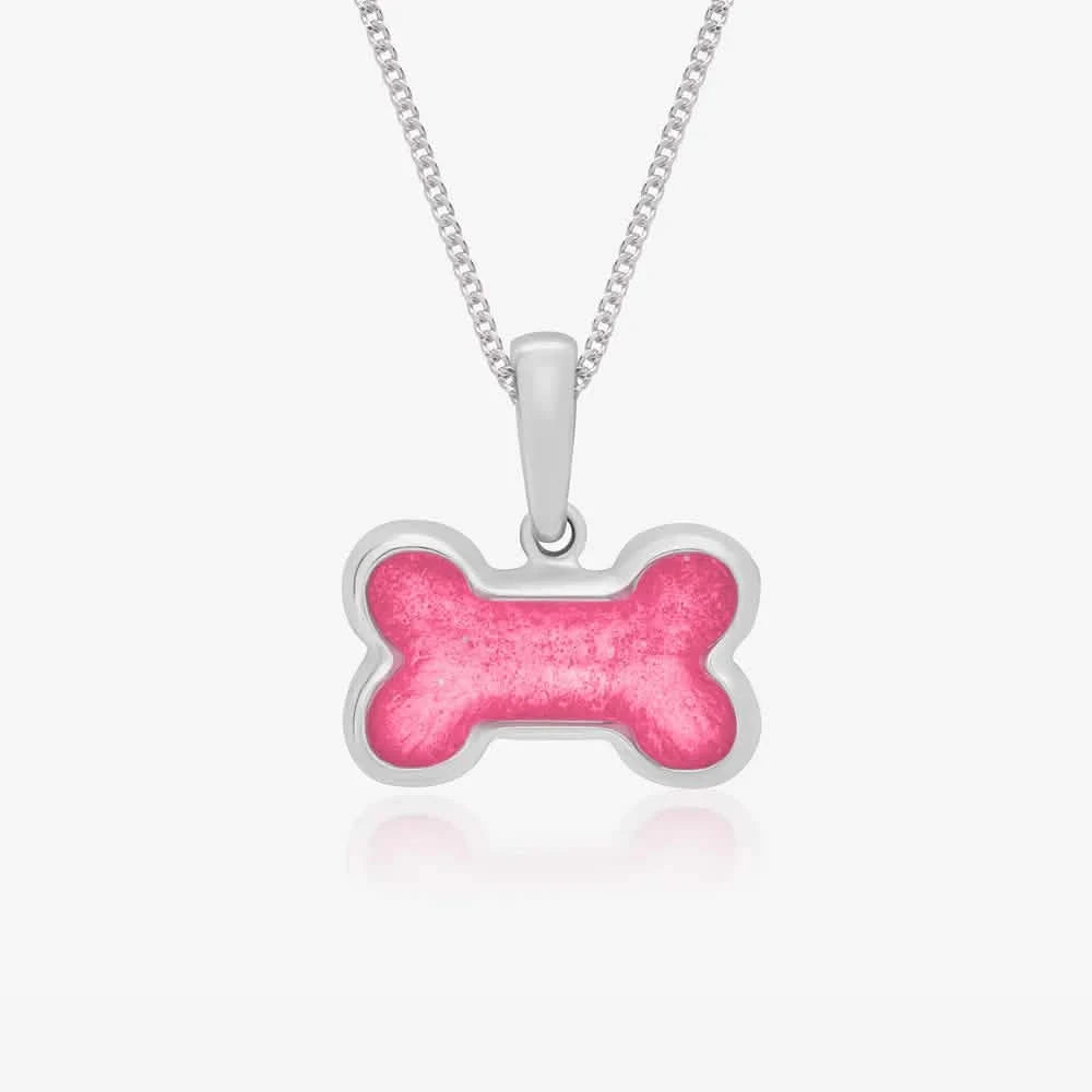 Dog Bone Ashes Necklace | Ashes Pendant | Featherlings UK