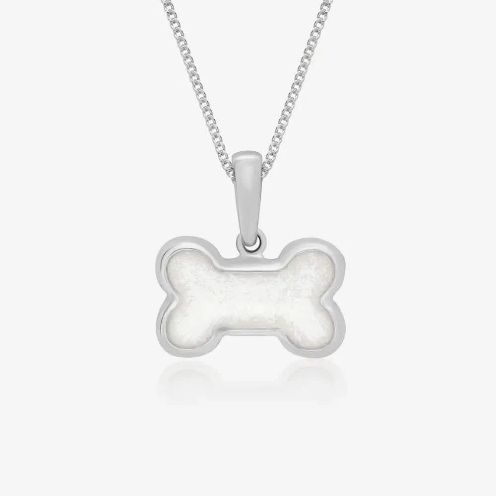 Dog Bone Ashes Necklace | Ashes Pendant | Featherlings UK