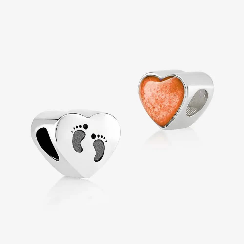 Foot Prints Ashes Charm | Ashes Charms | Featherlings UK