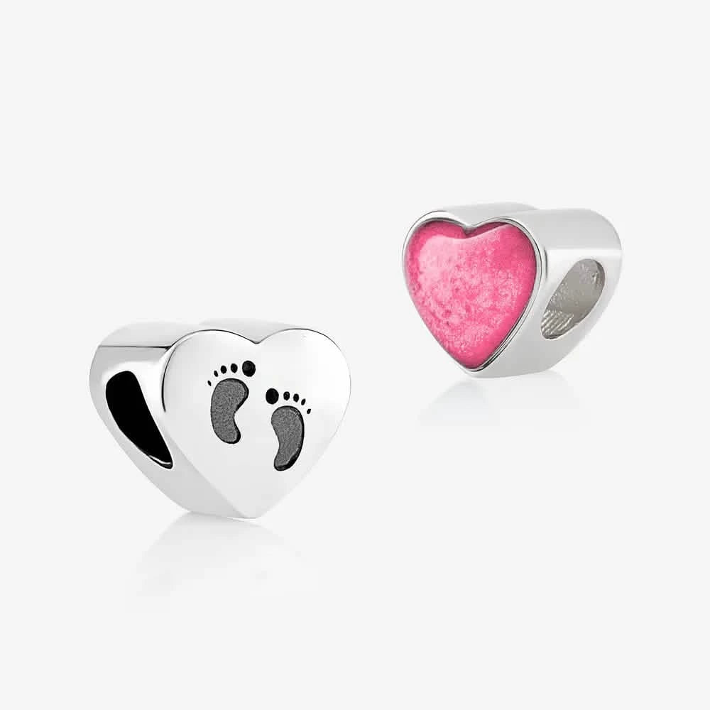 Foot Prints Ashes Charm | Ashes Charms | Featherlings UK