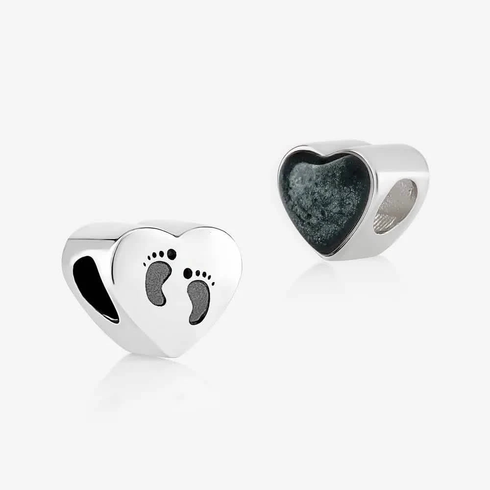 Foot Prints Ashes Charm | Ashes Charms | Featherlings UK